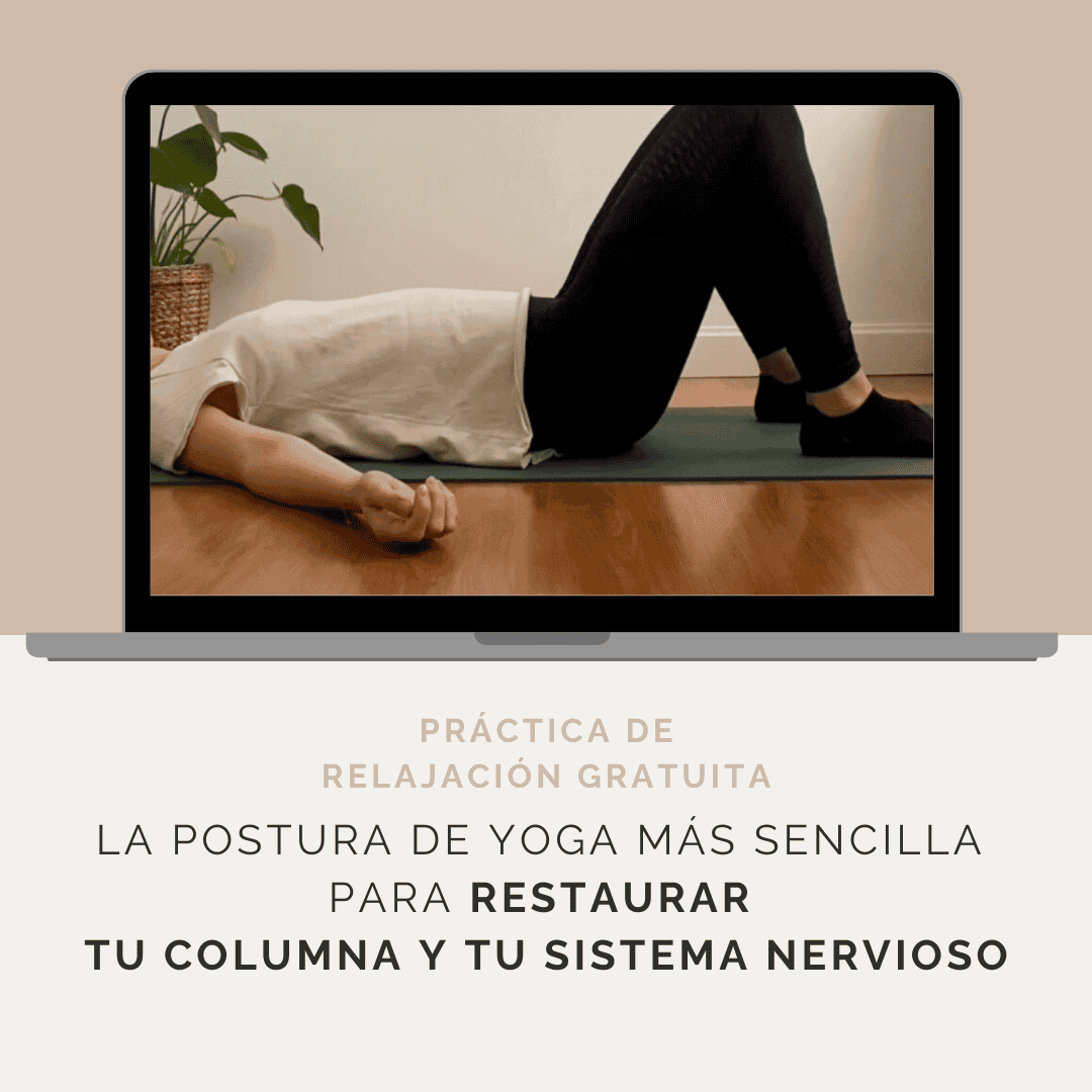 Postura de relajación, audio para relajar la espalda y el sistema nervioso